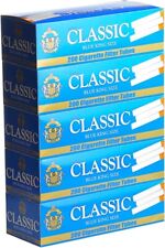 Global Classic Light Blue 100mm Cigarette Tubes 200 Count per Box (Pack of 5) picture