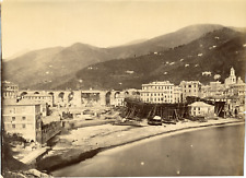 Italy, Sanremo, Shipyard View, Vintage Boat Building  picture