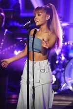 ARIANA GRANDE SEXY BARE MIDRIFF SINGING 24x36 inch Poster picture