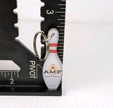 Vintage 90's AMF 200 Games Bowling Pin Keychain Advertising RARE Gift picture