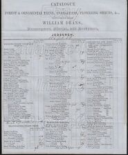 1857 Jedburgh RARE CATALOGUE William Deans, Nurseryman, Florist & Seedsman 4page picture