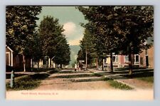 Woodsville NH-New Hampshire, Maple Street, Advertising, Vintage Postcard picture
