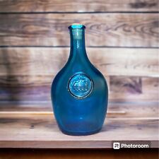 Vintage Wheaton NJ Crown Blue Glass Bottle 5.5