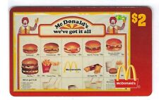 1996 Classic McDonald's $2 Phone Card - McDonald's We've got it all - 1976 Menu picture