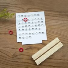 Acrylic Wooden Base Handmade DIY Calendar Office Desktop Home Decorative White picture