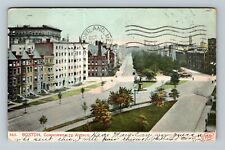 Boston MA-Massachusetts, Commonwealth Avenue, Aerial, c1906 Vintage Postcard picture