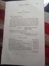 ☆1867 Horse Railroad Report ALBANY RAILWAY ~ Henry Mix Superintendent ~ New York picture