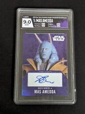 2016 Star Wars Evolution David Bowers Mas Amedda Purple Autograph 6/25 HGA 9 picture