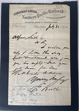 Letter from Northern Pacific Railroad-Trustees' Office Land Dept-July 31 1871 picture