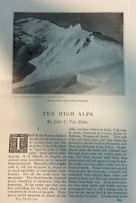 1910 Mountain Climbing High Alps Mont Blanc Tasch Alp Staubbach Fall Jungfrau picture