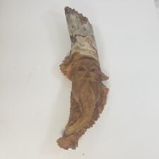 Wood Spirit Carving Old Man of the Woods Sculpture Folk Tree Forest Art Bearded picture