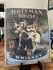 Hoffman House Whiskey Chicago, Illinois Tin Sign Mancave Bar 13”x17” picture