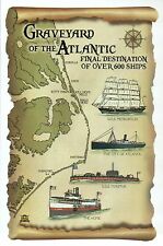 Graveyard of the Atlantic, Ship Wrecks USS Monitor etc North Carolina - Postcard picture