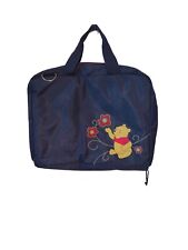 Vintage Winnie The Pooh Blue Nylon Diaper Bag Travel Toiletry Bag picture