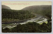 Kittatinny House And River Delaware Water Gap PA 1917 Antique Postcard picture
