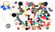 Mixed Lot of Old New Vintage Buttons Over 200+ Pcs All Sizes & Types  picture