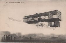Leon Delagrange - Vintage French Aviation Postcard - aeroplane airplane pilot picture