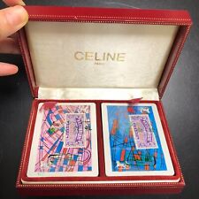 Vintage Stored Item Celine Playing Cards Trump 2 Decks Rare picture