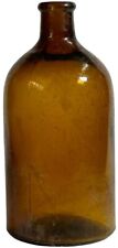 Vintage Amber/Brown Glass Apothecary Medicine Bottle. Marked 35- 2 3/4” Tall. picture