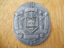 Vintage U.S. Naval Academy Ex Tridens Scientia Challenge Coin Badge Shield picture