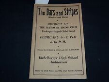 1941 THE BARS AND STRIPES MINSTREL PROGRAM - HANOVER, PENNSYLVANIA - J 8982 picture