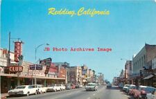 CA, Redding, California, Street Scene, Business Area,60s Cars, Roberts No C18304 picture