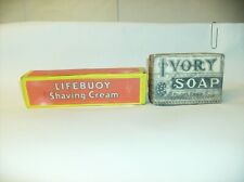WWII US Armed Forces Ivory Soap Bar and LIFEBUOY Shaving Cream Reproductions picture