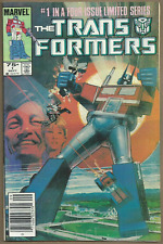 🔥TRANSFORMERS #1 NEWSSTAND VARIANT*MARVEL COMICS 1984*1ST LOW PRINT*FN-*TOYS*TV picture