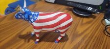 COW PARADE AMERICAN ROYAL #9189 2001 FIGURINE Red White & Blue picture