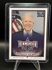 President Joe Biden Decision 2022 #1 BRONZE FOIL ELECTION DAY PARALLEL #'d 2/5 picture