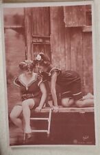 Affectionate Women Girlfriends Vintage Photo  RPPC Russian Text On Back Unused picture