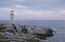 Peggy's Point Lighthouse St Margaret's Bay Nova Scotia Vintage Chrome Post Card picture