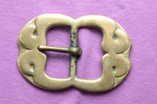 Vintage Rare Solid Brass Hand Made Belt Buckle picture