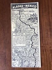 1961 Alaska to Mexico Strip Map-Gerald A. Eddy-Reno NV-Harolds Club-Smokey Bear picture