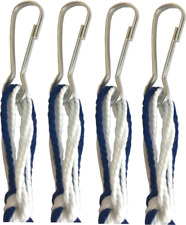 Pants Jeans Tzitzits (Set of Four) White with Blue Thread, Tassels with Hanging  picture