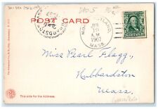 DPO 1852-1907 North Rutland MA Postcard Windmill Mirror Lake Rotograph 1907 picture