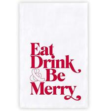 Eat Drink & Be Merry Face to Face Napkin Set Size 20in W x 20in H Pack of 2 picture