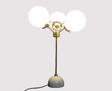 3 Light Elegant Brass Table/Floor Lamp Petrified Luminary Handmade Lamp picture