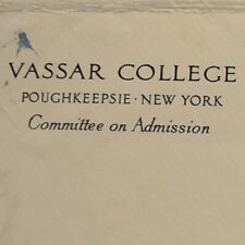 1941 Jane Hohfeld Vassar College Admission Committee Envelope Poughkeepsie picture