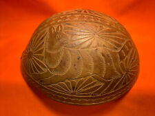 Hand Carved Cat Gourd Vintage  picture