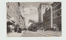Empire State Express Train Streets of Syracuse NY 1909 Postcard picture