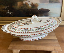 COPELAND 1850-1867 CANTON Large Oval Covered VEGETABLE BOWL Antique picture