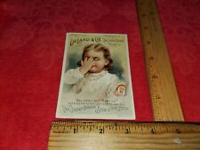 VICTORIAN HOLD TO LIGHT TRADE CARD FOR CAP SHEAF BRAND SODA picture