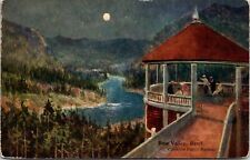 VINTAGE POSTCARD AT THE LOOKOUT BOW VALLEY BANFF CANADIAN PACIFIC RAILWAY CARD picture