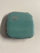 Vintage Lucien Lelong Light Blue Powder Compact and Case. picture