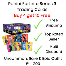 Panini Fortnite Series 3 Trading Cards - Base Cards #1 - 200 - Buy 4 get 10 Free picture