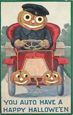 Halloween, IAP 1908 No IAP01-1, Bernhardt Wall, JOL Head Man Driving Early Auto picture