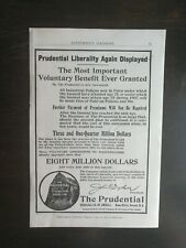 Vintage 1907 The Prudential Insurance Company Full Page Original Ad picture