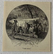 1878 magazine engraving ~ CORN HOLE in Hot Springs, Arkansas picture