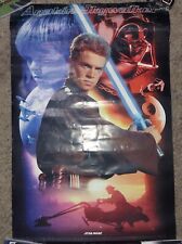 Anakin Skywalker Poster Vintage 2002 34 In X 32.5 In Flaws picture